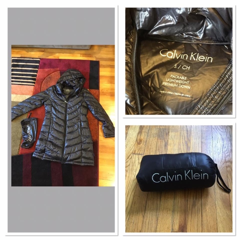 Calvin Klein packable puffer down jacket